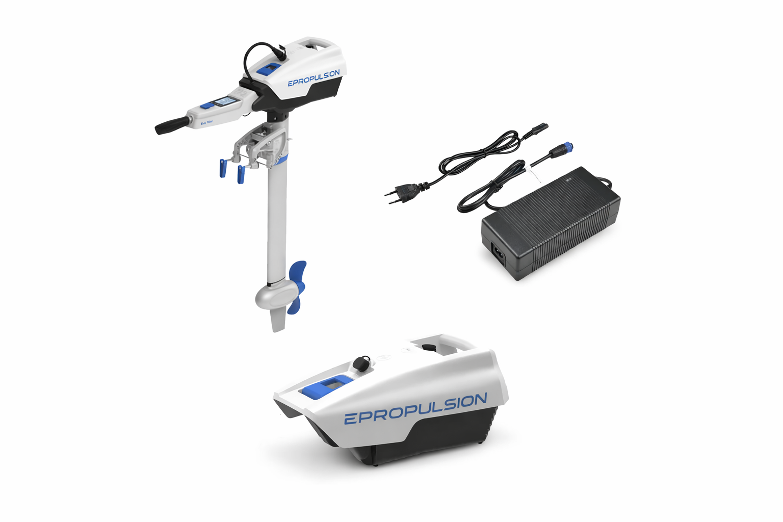 E-propulsion Spirit 1.0 elektrische buitenboordmotor met extra accu