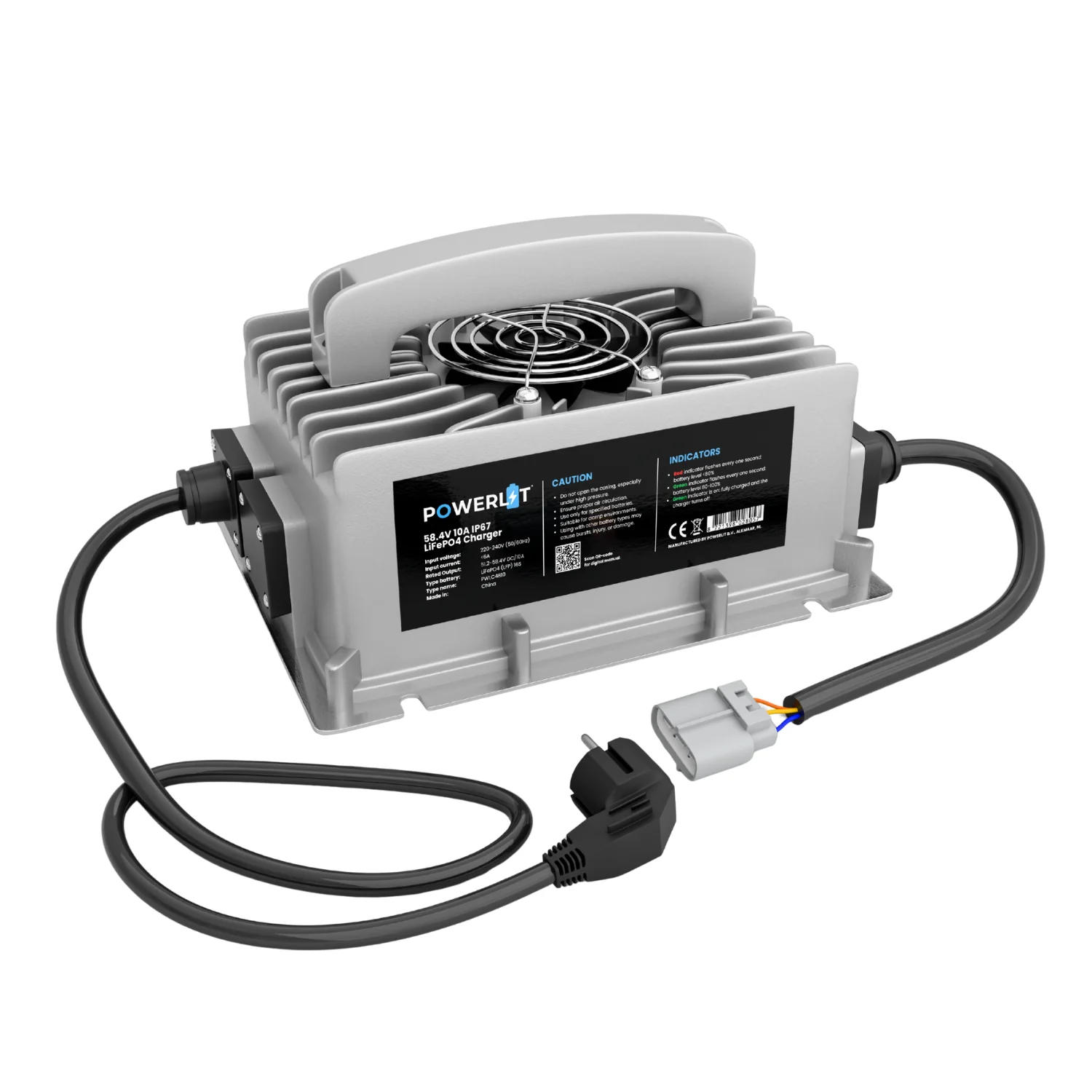 Powerlit 48V 10A Lithium LiFePO4 Acculader