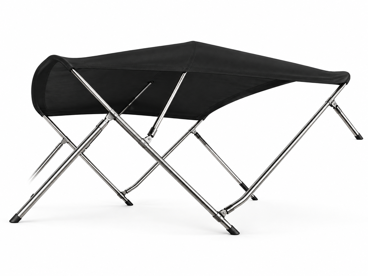 Sunmaster 3-boogs RVS 316 biminitop – Hoogte 117 cm