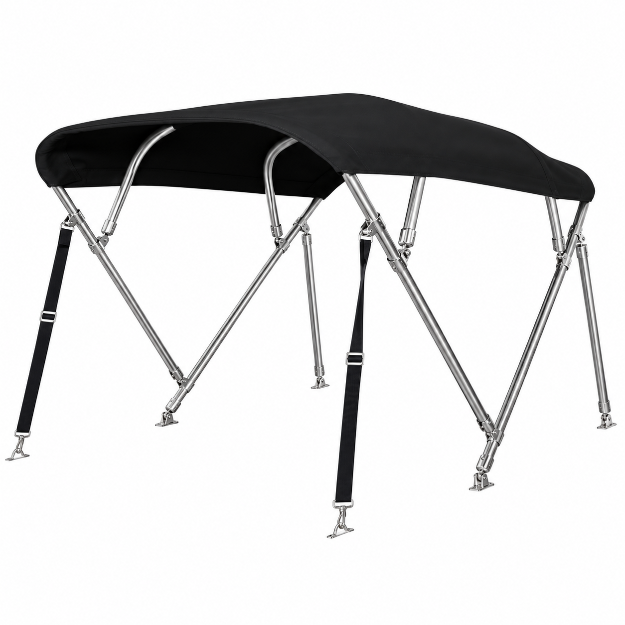 Sunmaster 4-boogs RVS 316 biminitop – Hoogte 117 cm