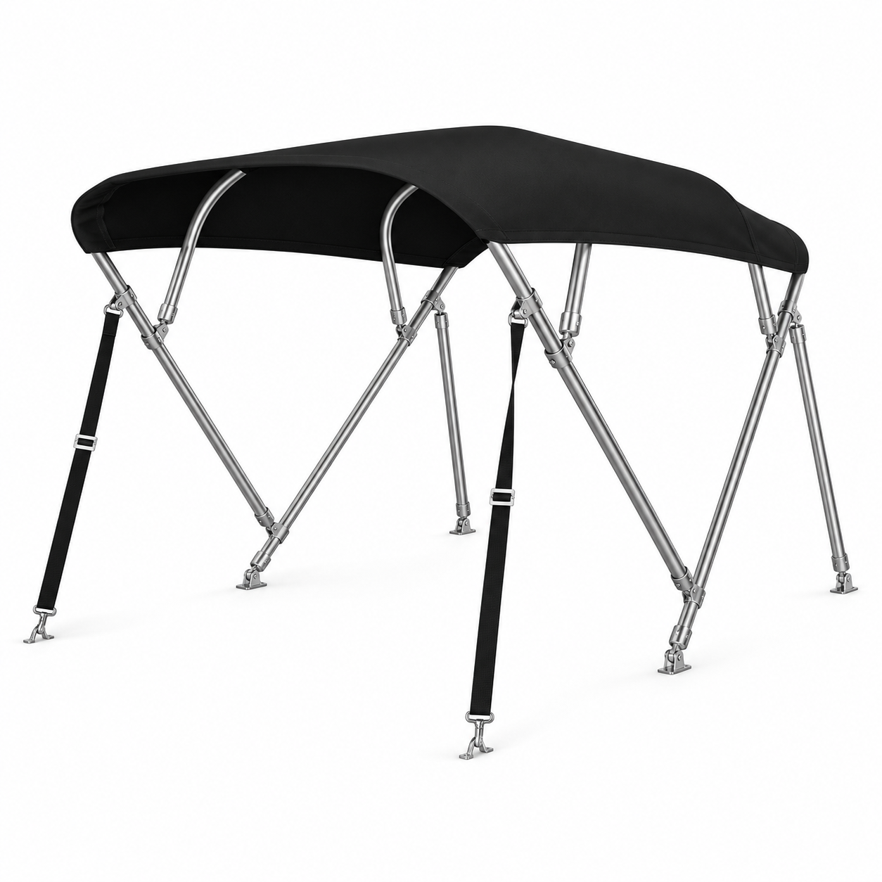 Sunmaster 4-boogs RVS 316 biminitop – Hoogte 137 cm