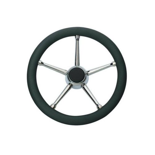 Savoretti Stuurwiel T17B/35 Zwart/RVS 35 cm