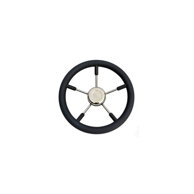 Titan Marine Stuurwiel T9 RVS 316 Zwart 32 cm