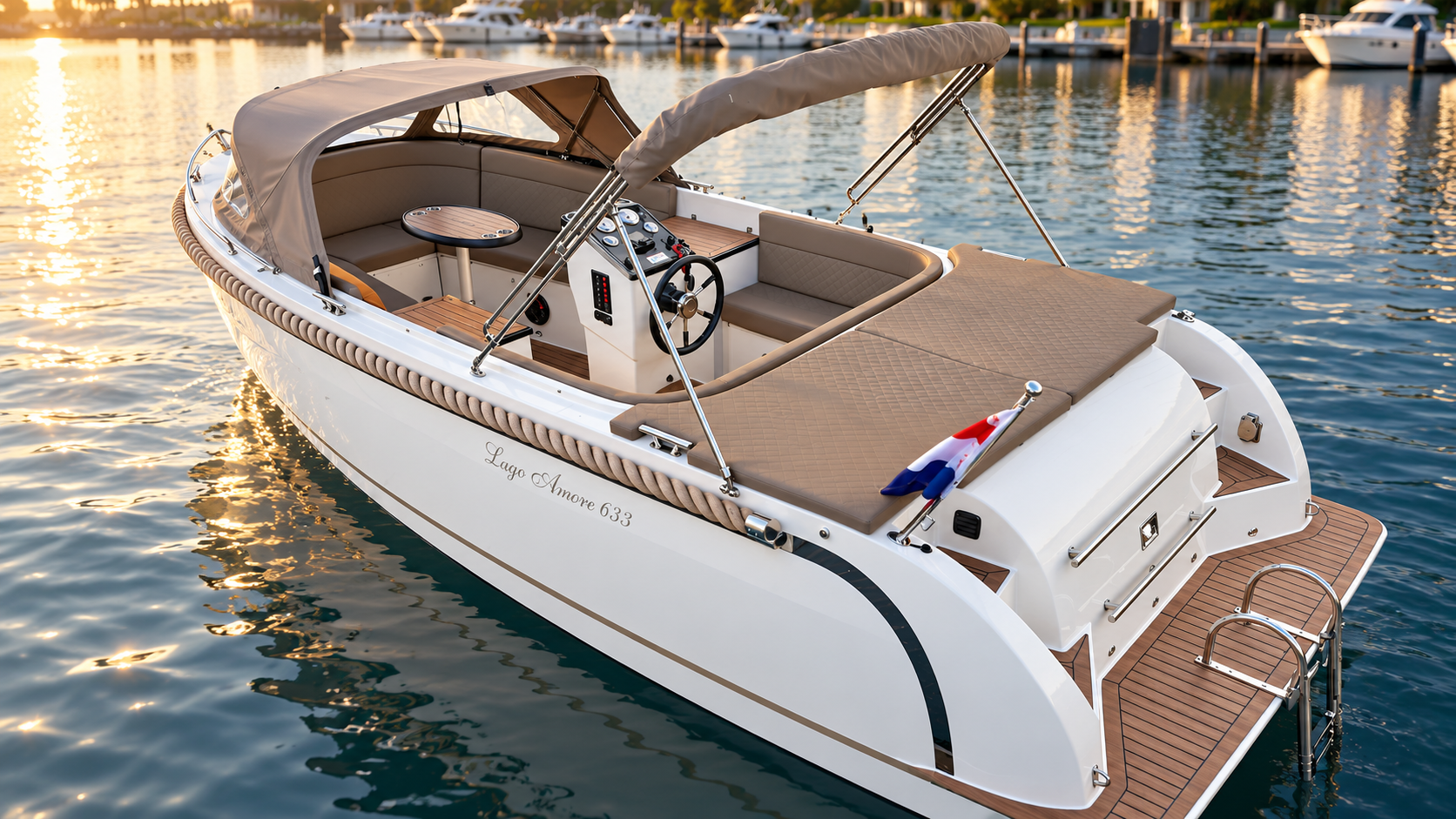 Lago Amore 633 Tender – Juni 2026 – 80pk honda – Full option